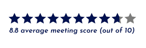 TR meetings Star Rating TR meetings Star Rating